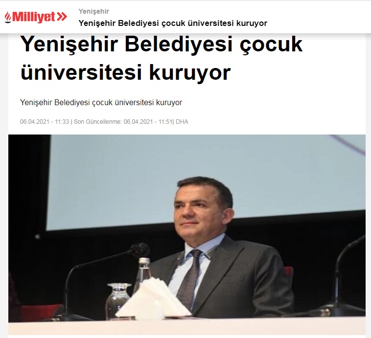 Yenişehir Belediyesi çocuk üniversitesi kuruyor