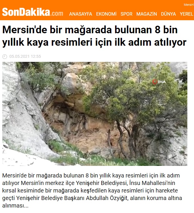 Yenişehir Belediyesi 8 bin yıllık mağara resimleri için harekete geçti