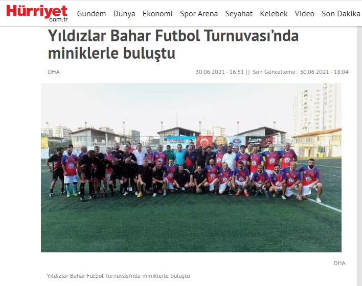 Yıldızlar “Bahar Futbol Turnuvası’nda” miniklerle buluştu