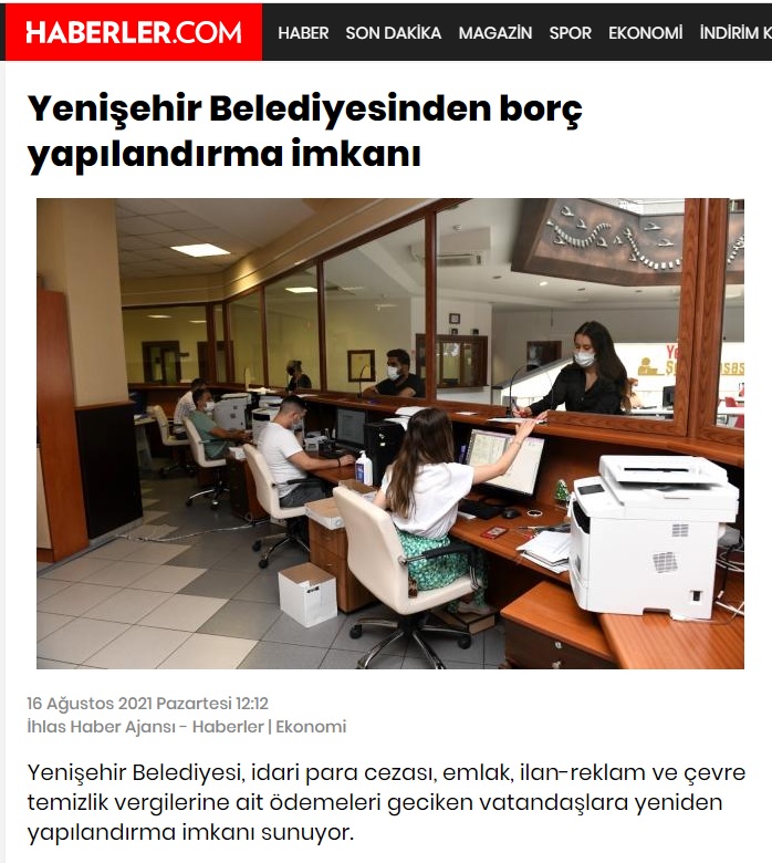Yenişehir Belediyesi borçları yapılandırıyor