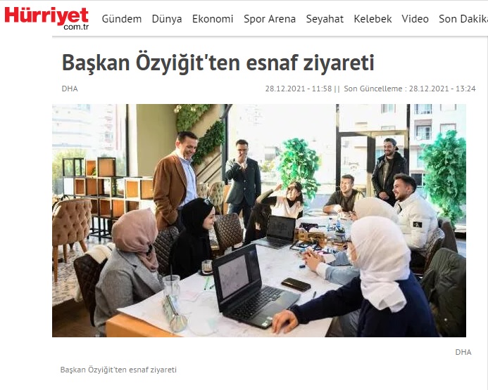 Başkan Özyiğit, Üniversite Caddesi esnafını gezdi