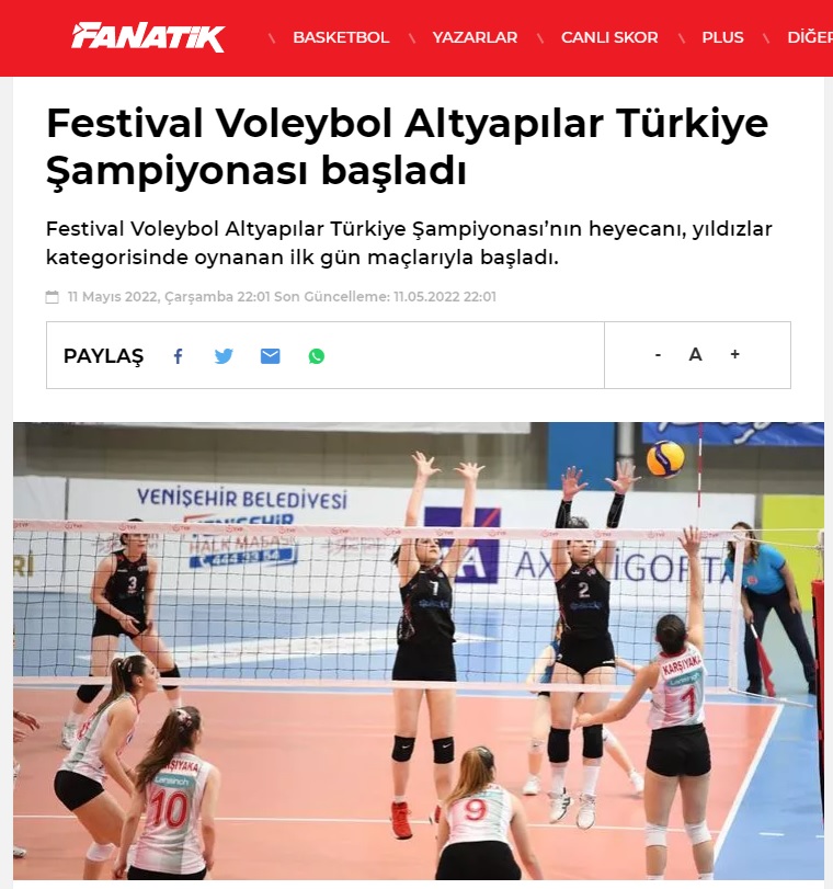 Voleybol Festivali Yenişehir’de başladı