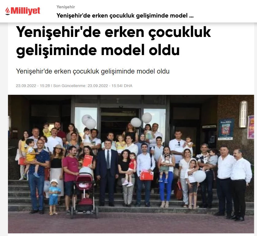 Yenişehir Belediyesi erken çocukluk gelişiminde model oldu