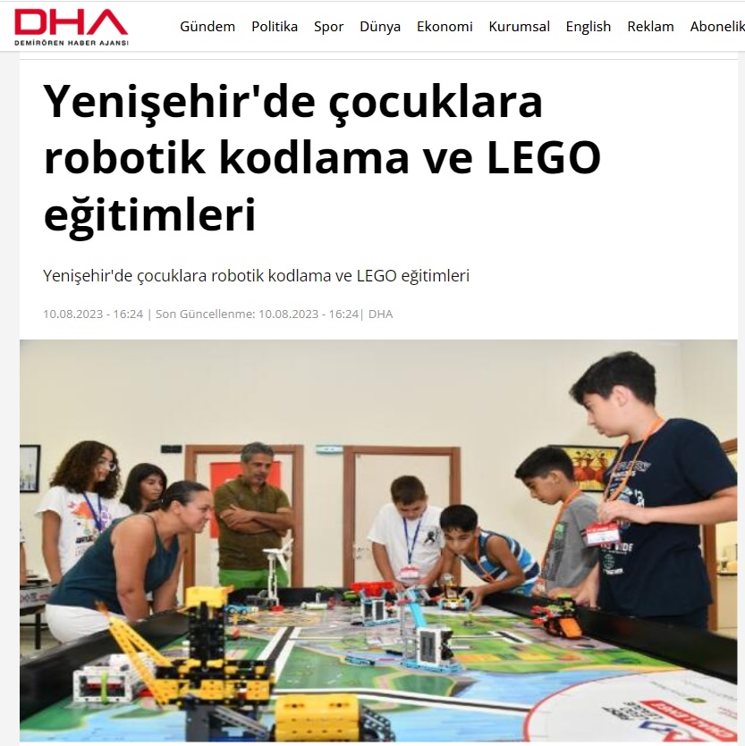 Yenişehir Belediyesinden çocuklara robotik kodlama ve LEGO eğitimleri