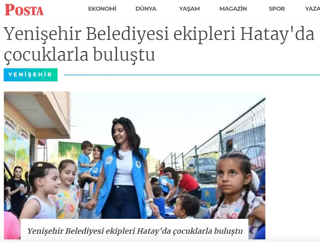 Yenişehir Belediyesi depremzedelerle dayanışma ruhunu canlı tutuyor