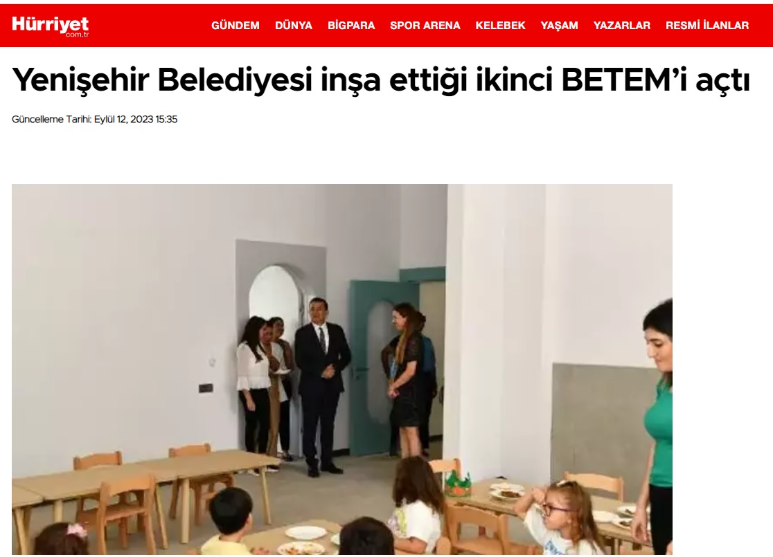 Yenişehir Belediyesi inşa ettiği ikinci BETEM’i açtı