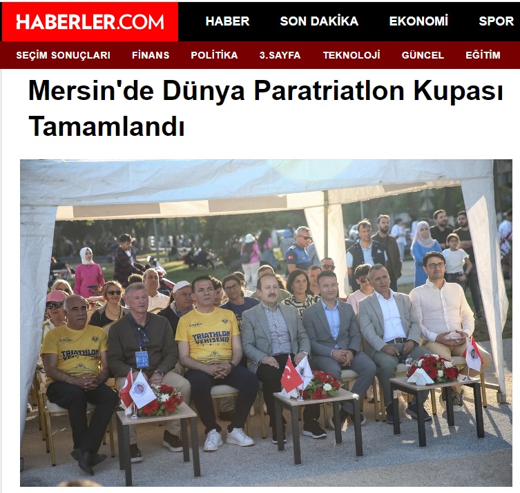 Mersin'de Dünya Paratriatlon Kupası Tamamlandı