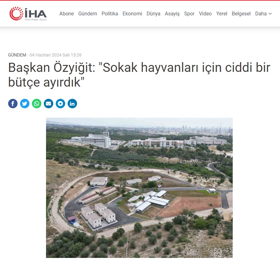 Başkan Özyiğit, “Sokak hayvanları için ciddi bir bütçe ayırdık”