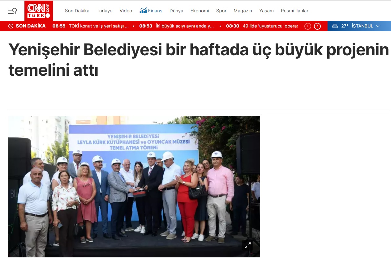 Yenişehir Belediyesi bir haftada üç büyük projenin temelini attı