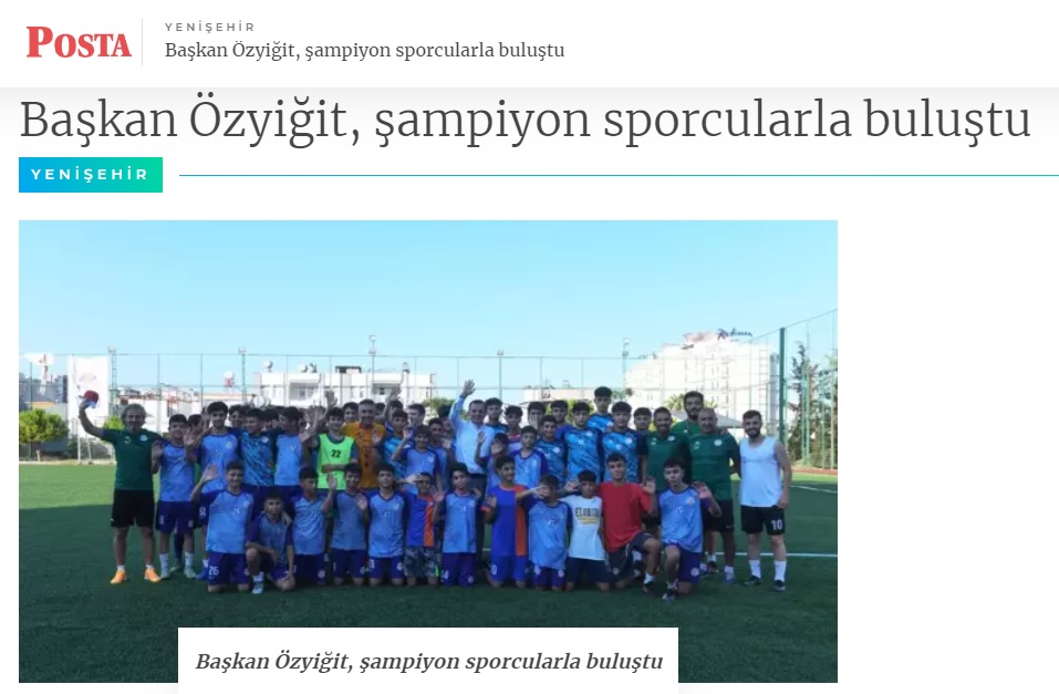 Başkan Abdullah Özyiğit, şampiyon sporcularla buluştu