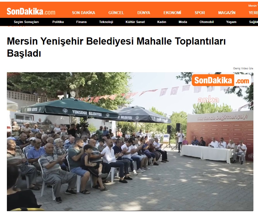 Yenişehir Belediyesinin mahalle toplantıları başladı