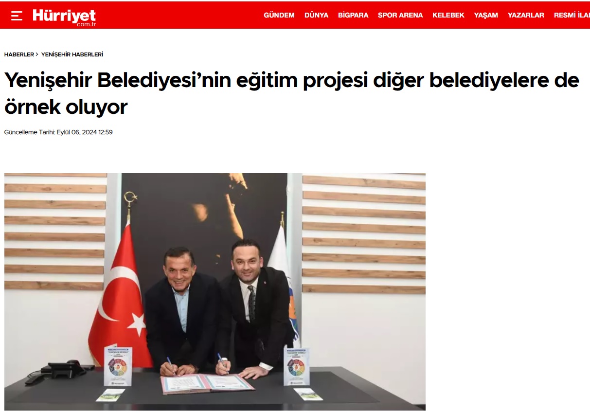 Yenişehir Belediyesinin eğitim projesi diğer belediyelere de örnek oluyor