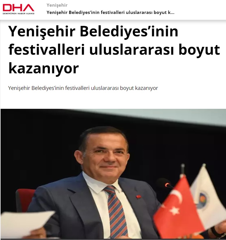 Yenişehir Belediyesinin festivalleri uluslararası boyut kazanıyor