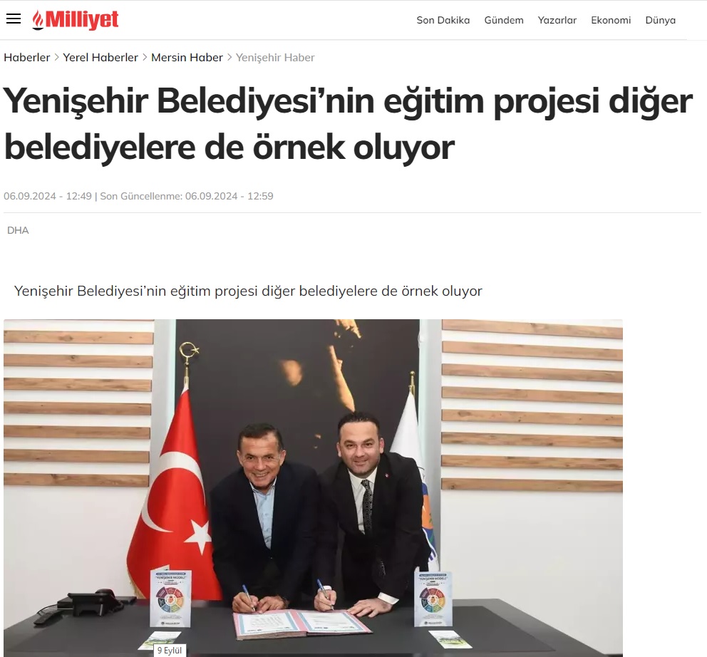 Yenişehir Belediyesinin eğitim projesi diğer belediyelere de örnek oluyor