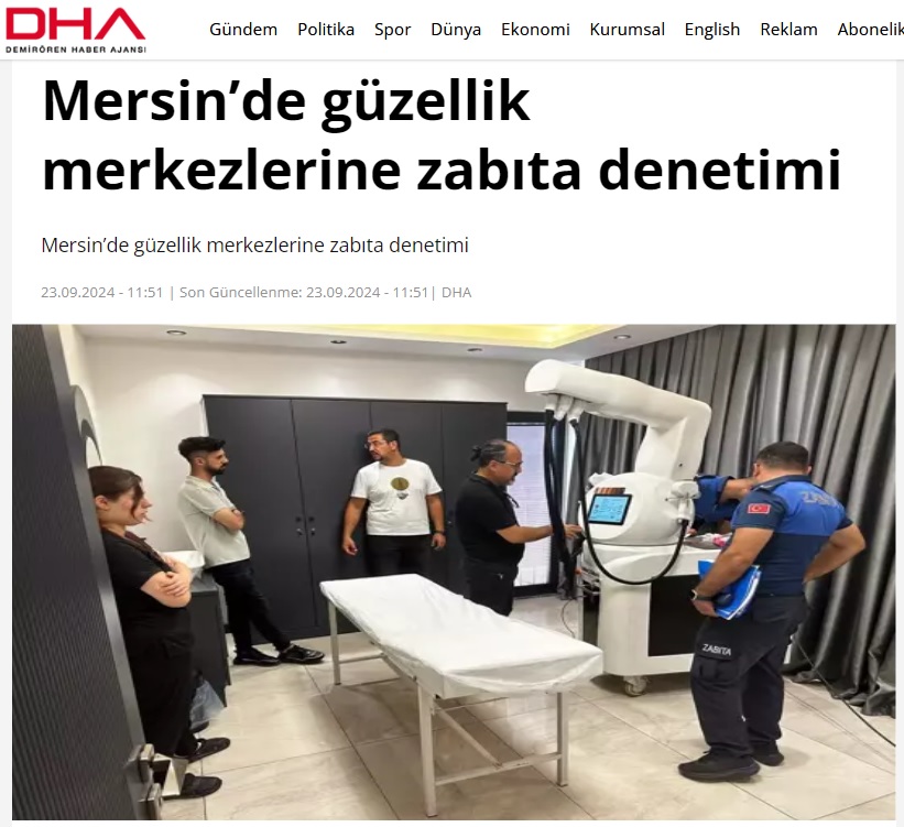 Yenişehir Belediyesi güzellik merkezlerini denetledi