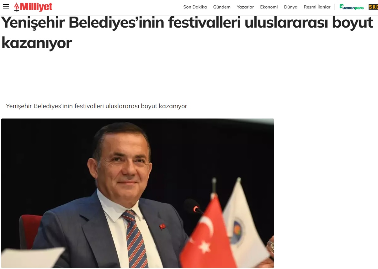 Yenişehir Belediyesinin festivalleri uluslararası boyut kazanıyor