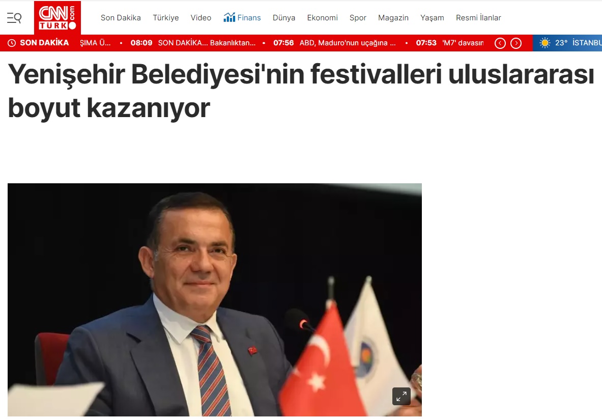 Yenişehir Belediyesinin festivalleri uluslararası boyut kazanıyor