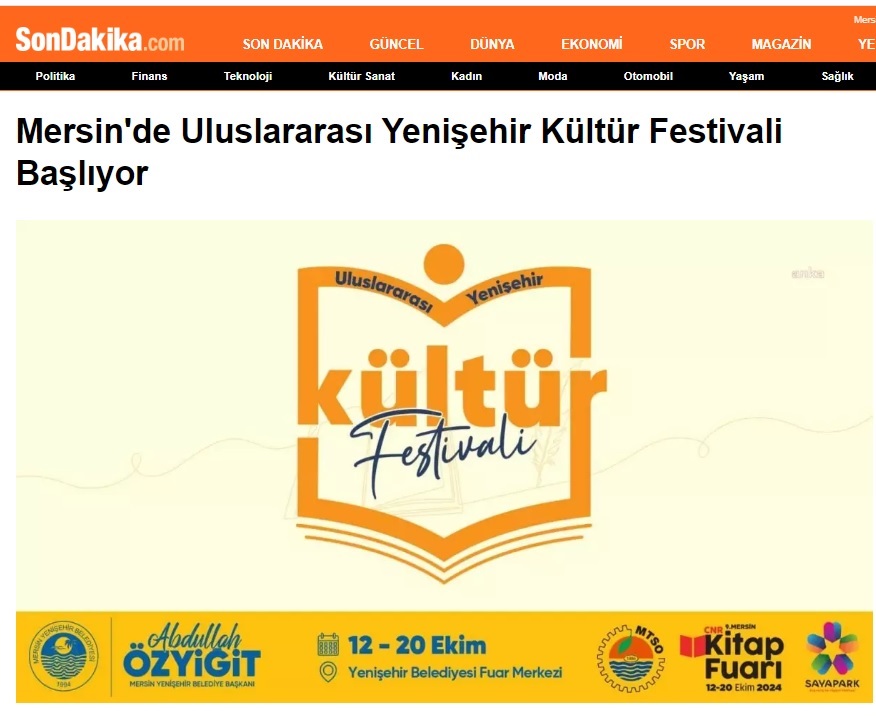 Uluslararası Yenişehir Kültür Festivali ve Kitap Fuarı için geri sayım başladı