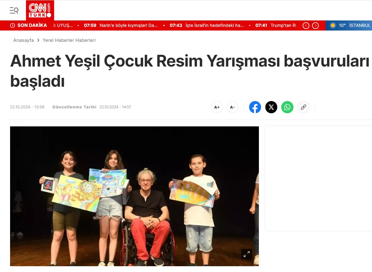 Yenişehir Belediyesi 22. Ahmet Yeşil Çocuk Resim Yarışması başvuruları başladı