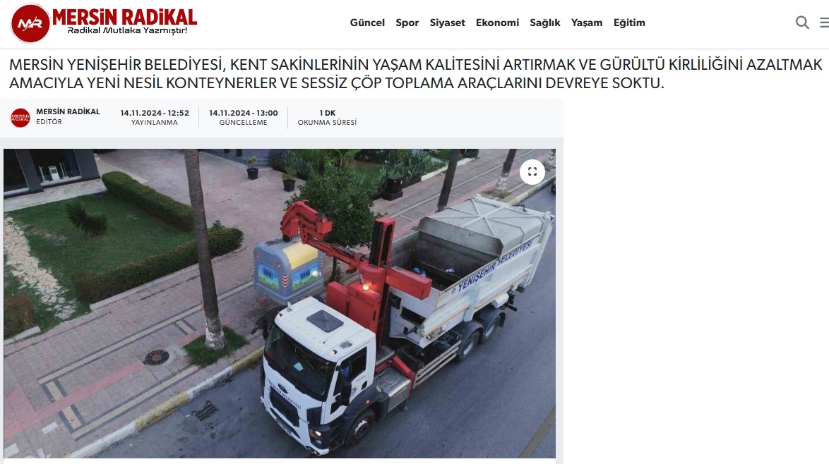 Yenişehir’de sessiz çöp toplama dönemi başladı