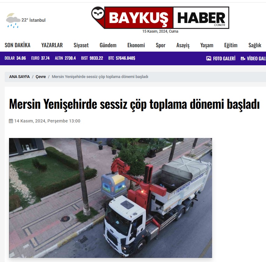 Yenişehir’de sessiz çöp toplama dönemi başladı