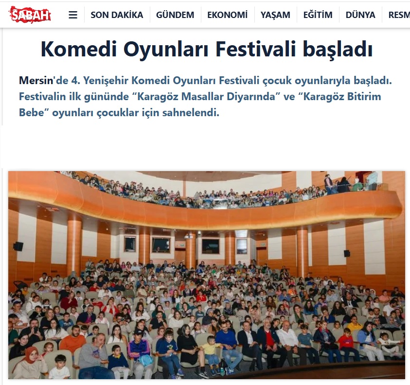 4. Yenişehir Komedi Oyunları Festivali başladı