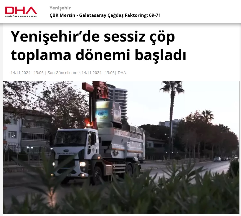 Yenişehir’de sessiz çöp toplama dönemi başladı