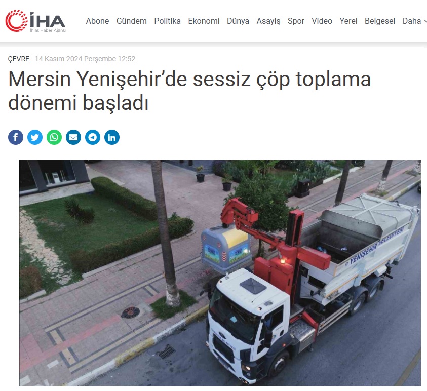 Yenişehir’de sessiz çöp toplama dönemi başladı