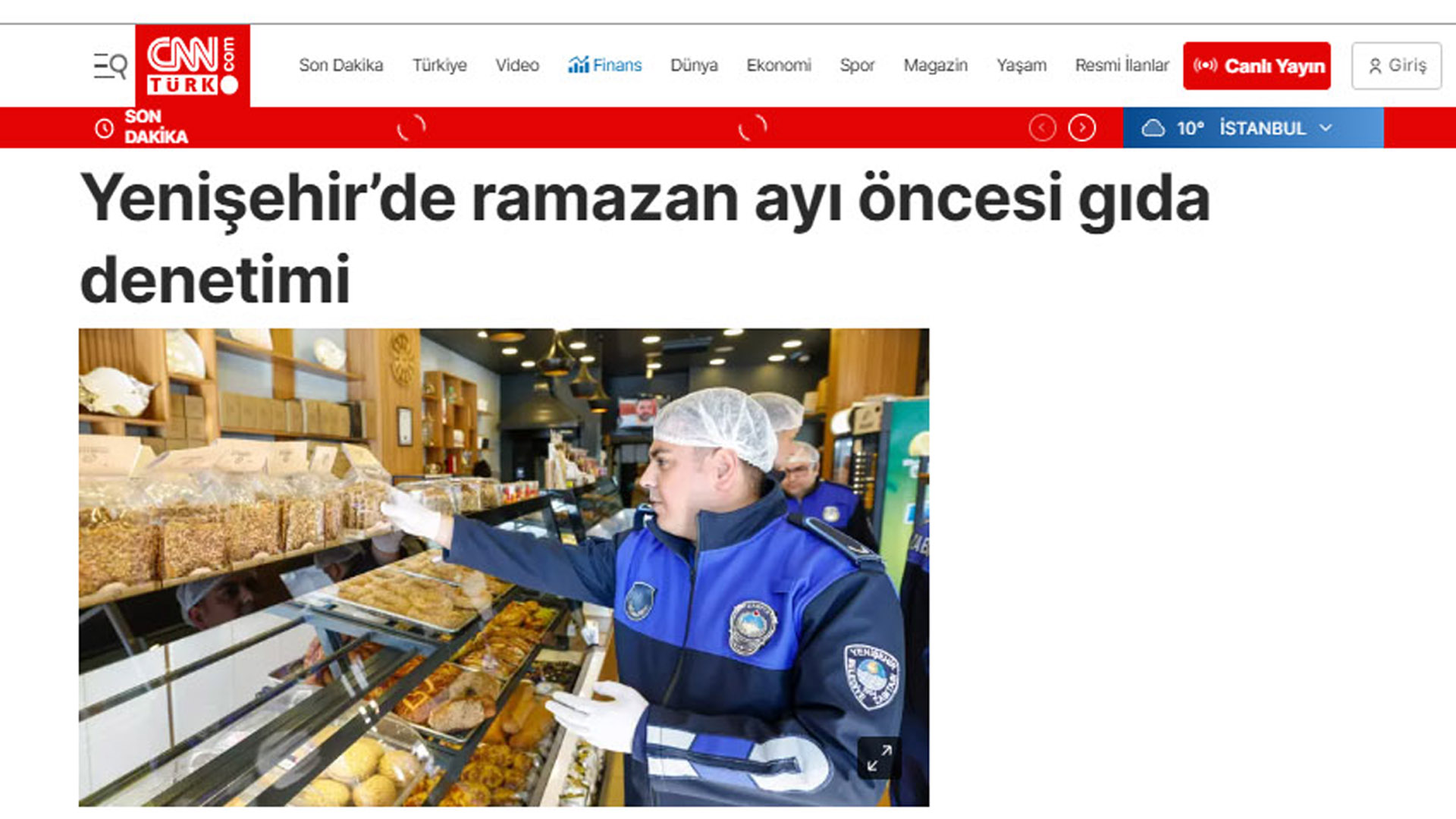 Yenişehir’de ramazan ayı öncesi gıda denetimi