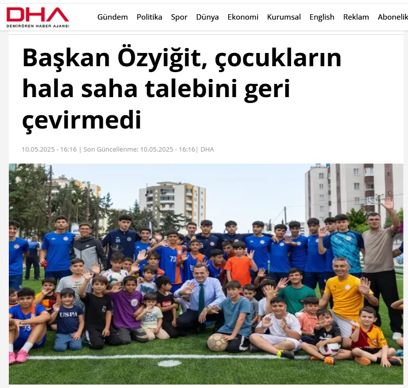 Başkan Özyiğit, çocukların halı saha talebini geri çevirmedi