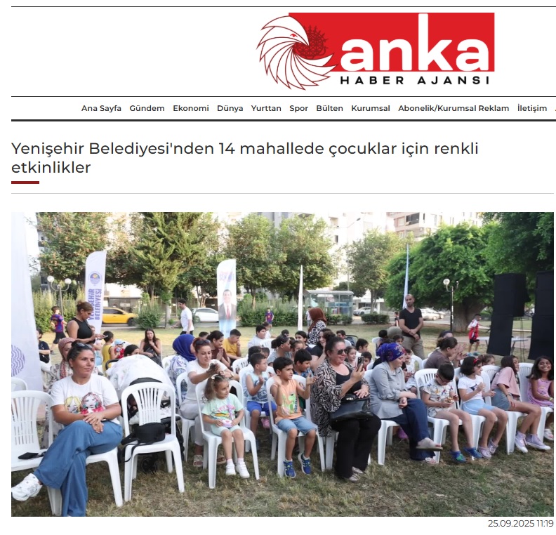 Yenişehir Belediyesi 14 mahallede çocuklar için etkinlikler düzenledi
