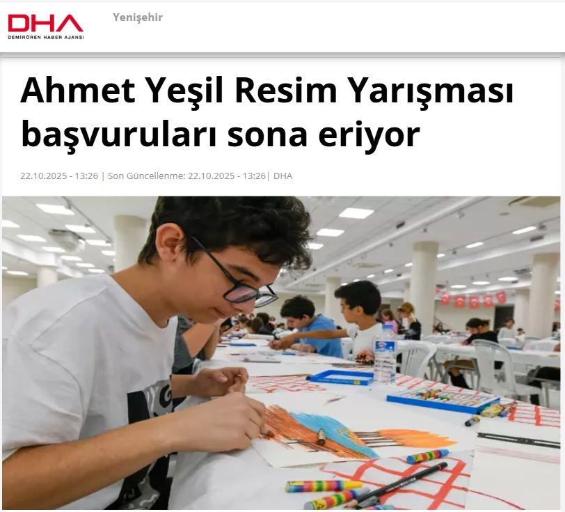 23. Ahmet Yeşil Resim Yarışması başvuruları yarın sona eriyor