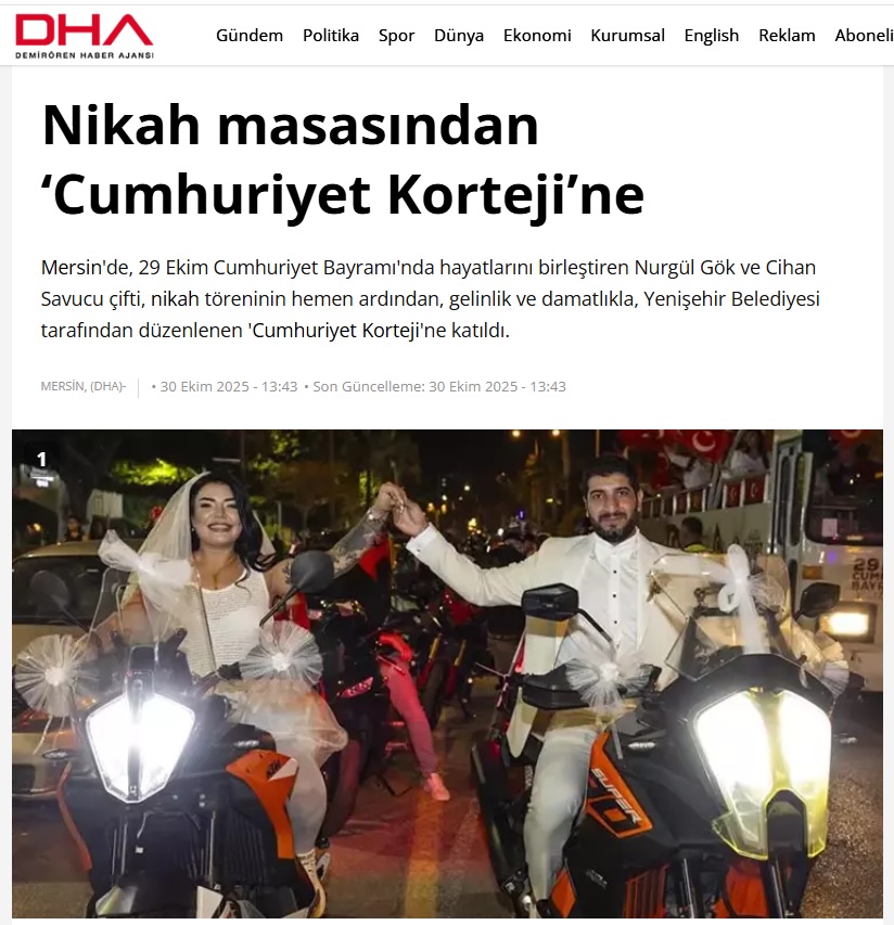 Nikah masasından “Cumhuriyet Korteji”ne