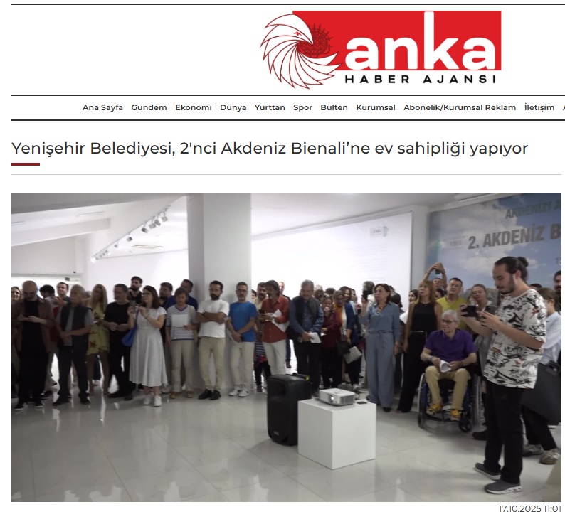Yenişehir Belediyesi 2. Akdeniz Bienali’ne ev sahipliği yapıyor