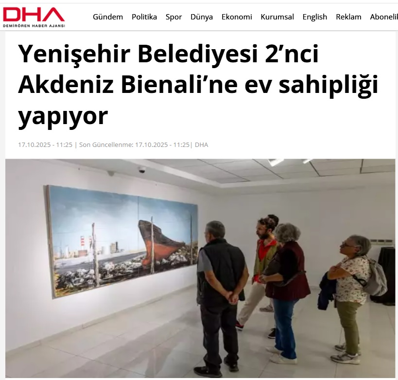 Yenişehir Belediyesi 2. Akdeniz Bienali’ne ev sahipliği yapıyor