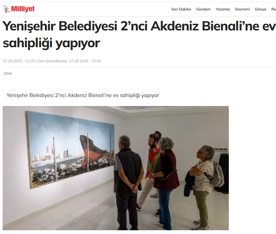 Yenişehir Belediyesi 2. Akdeniz Bienali’ne ev sahipliği yapıyor