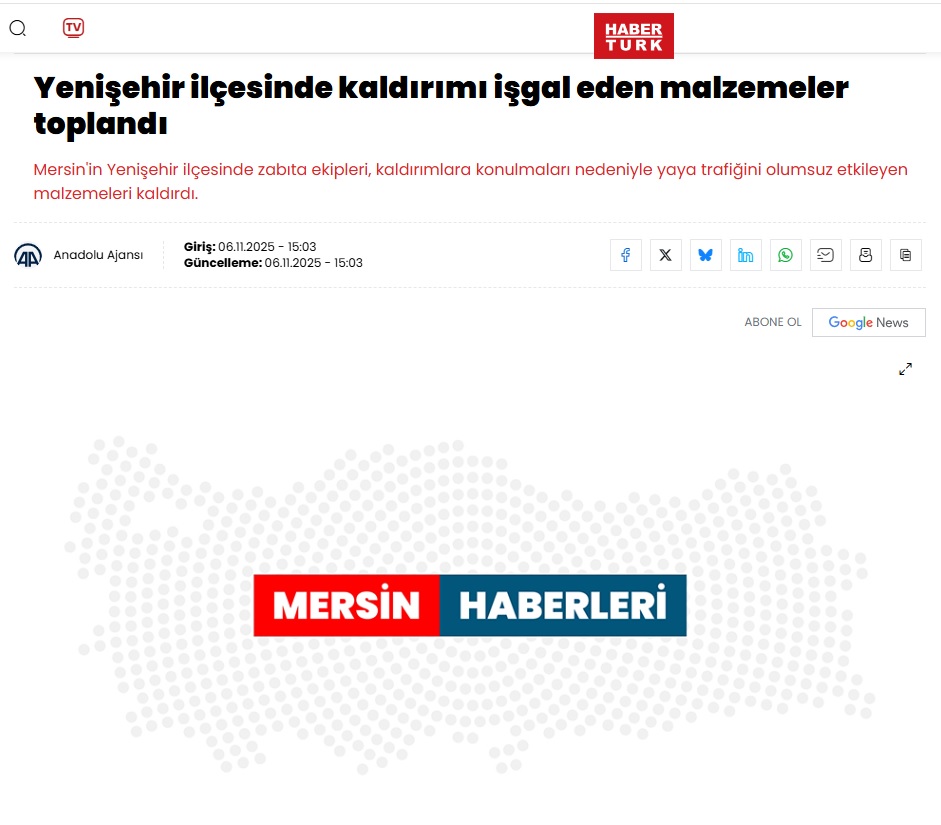 Yenişehir’de kaldırım işgallerine geçit yok