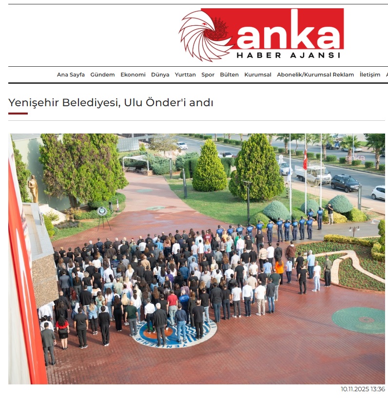 Yenişehir Belediyesi Ata’yı andı