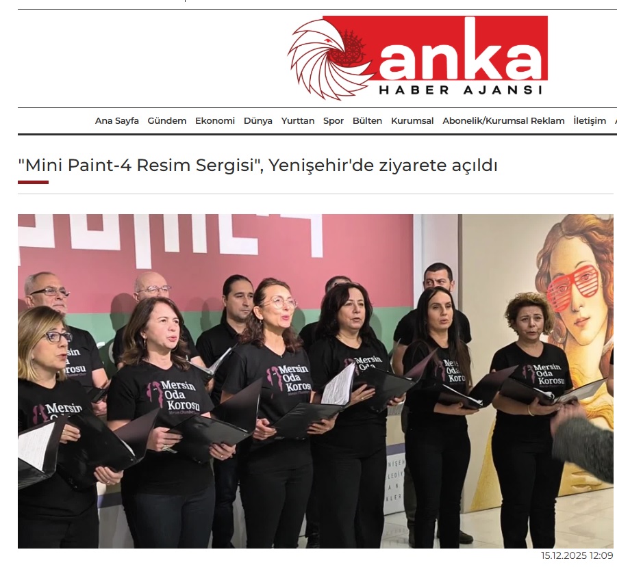 Mini Paint-4 Resim Sergisi, Yenişehir'de açıldı