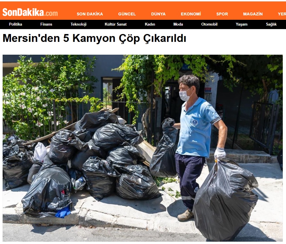 Çöp evden 5 kamyon atık çıkarıldı