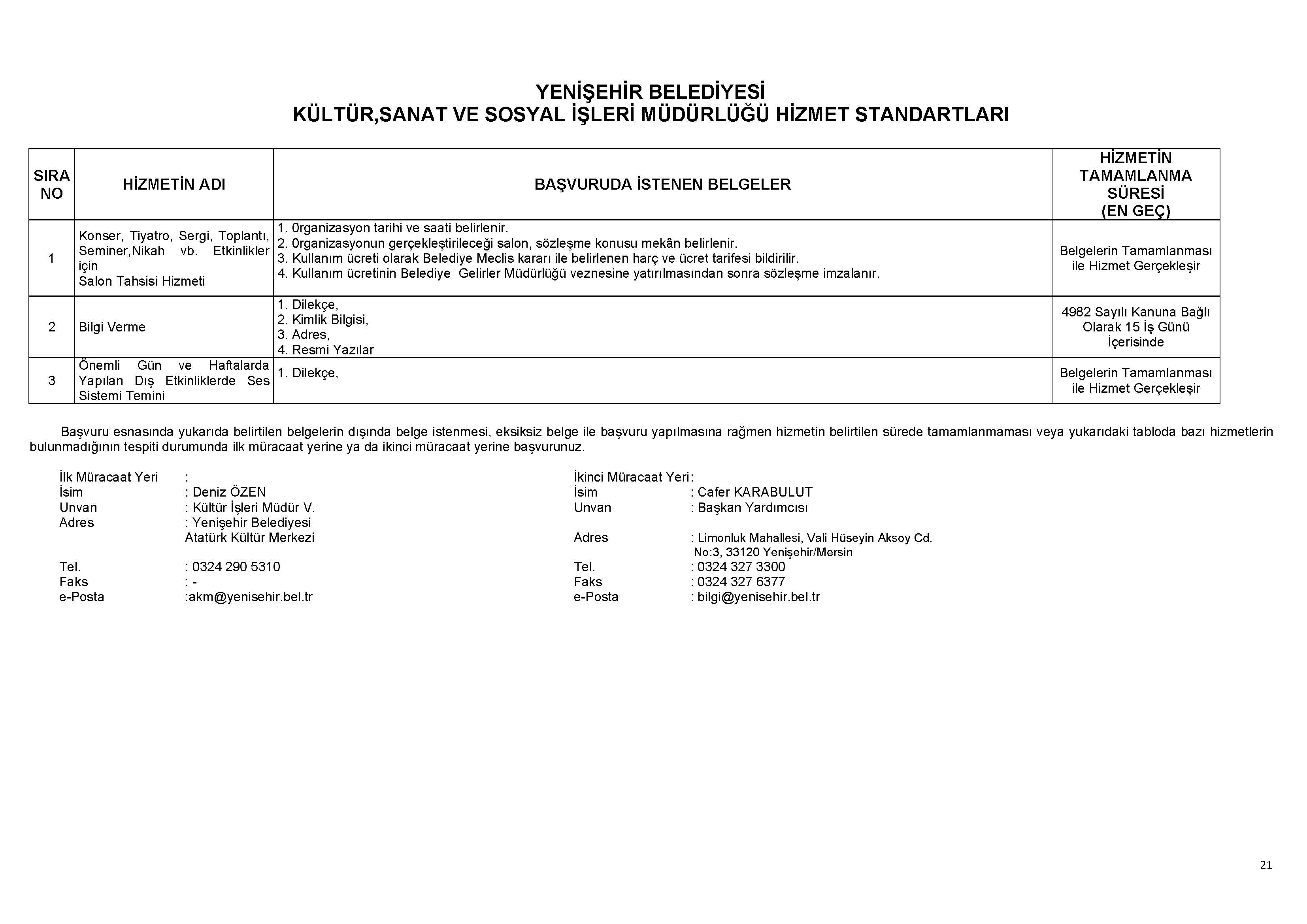 KÜLTÜR İŞLERİ MÜDÜRLÜĞÜ