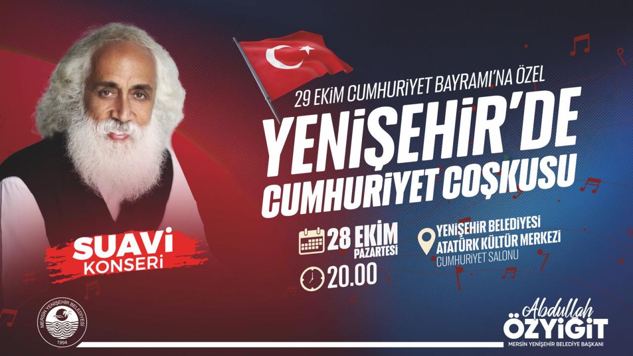 Yenişehir Belediyesi Suavi’yi Mersinlilerle buluşturuyor