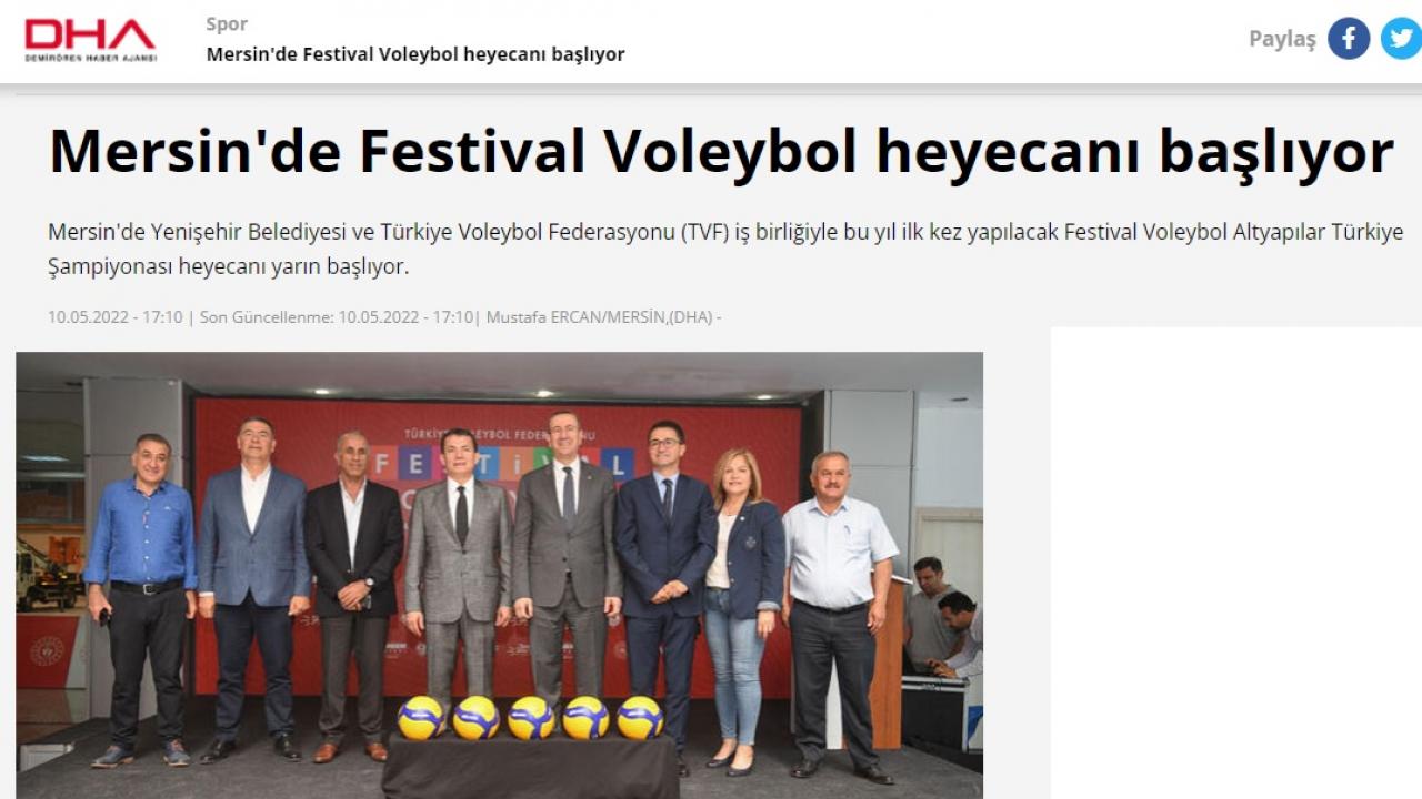 Festival Voleybol heyecanı Yenişehir’de yarın başlıyor