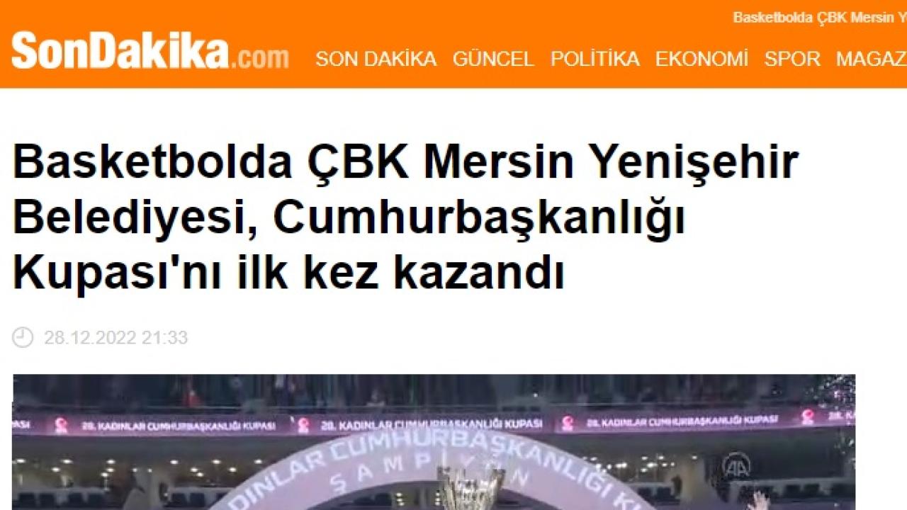 ÇBK Mersin Yenişehir Belediyesi tarih yazdı