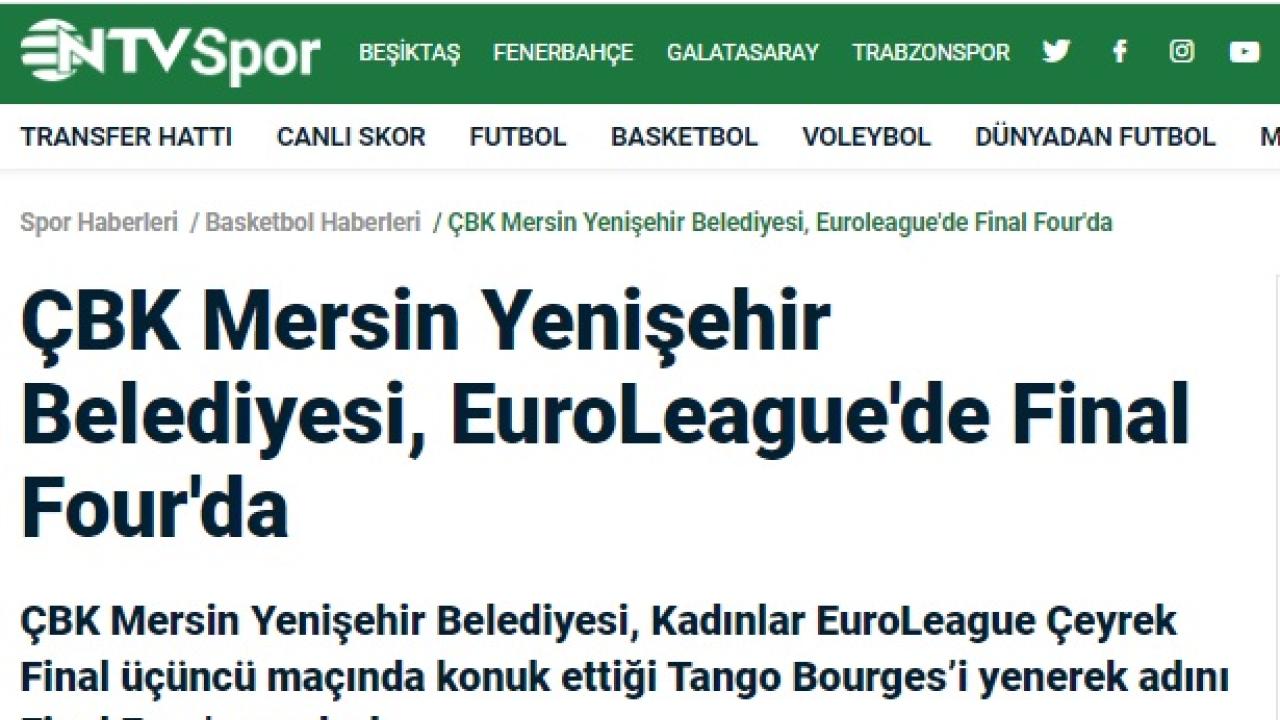 ÇBK Mersin Yenişehir Belediyesi, EuroLeague'de Final Four'da