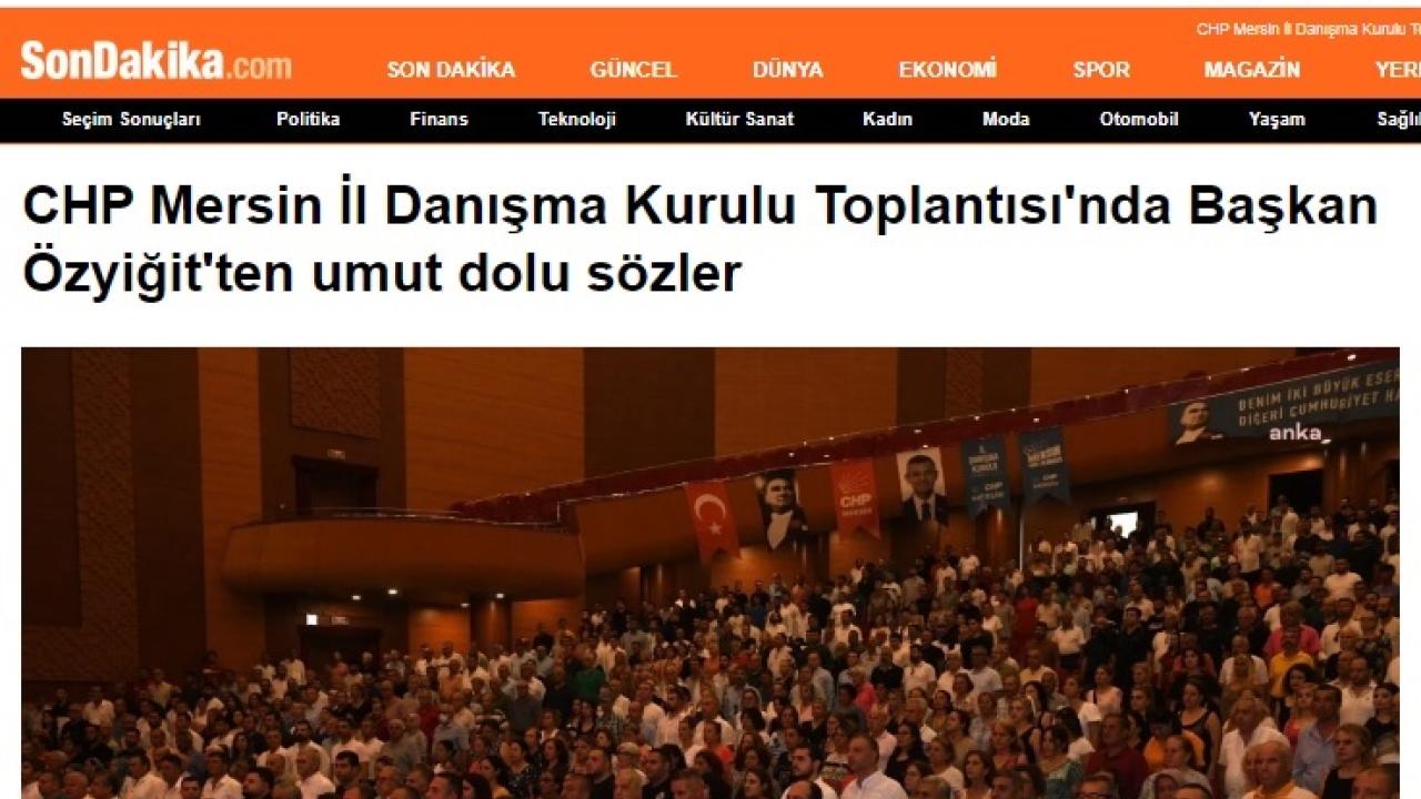 Başkan Özyiğit, “31 Mart seçimleri Türkiye için umudun bitmediğini gösterdi.”