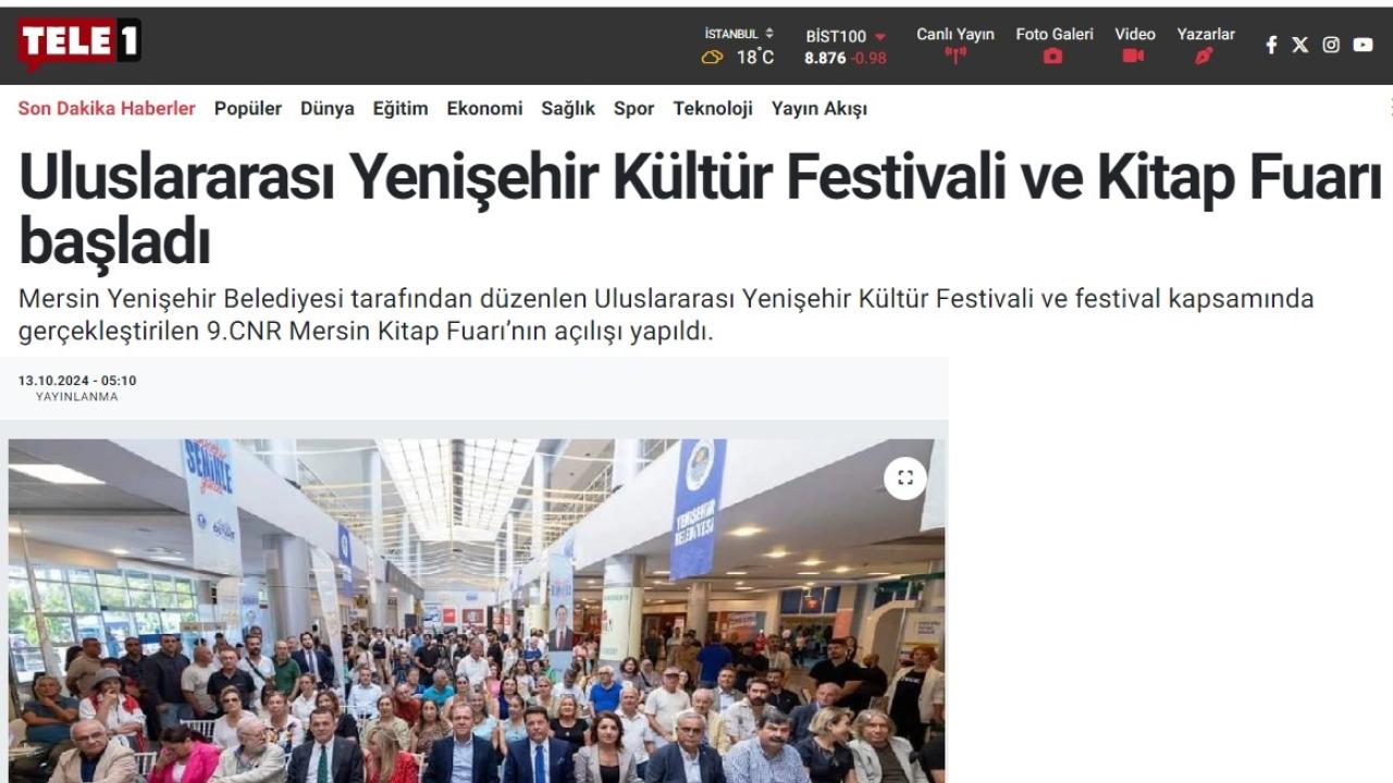 Uluslararası Yenişehir Kültür Festivali ve Kitap Fuarı başladı