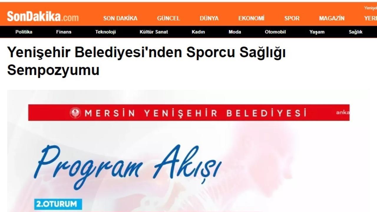 Yenişehir Belediyesi sporcu sağlığı sempozyumu düzenliyor