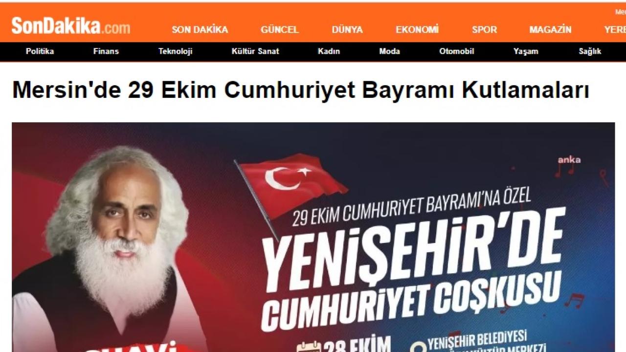 Yenişehir Belediyesi Suavi’yi Mersinlilerle buluşturuyor