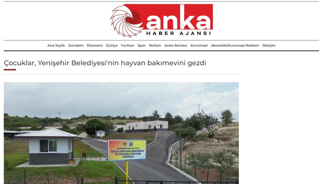 Çocuklar Yenişehir Belediyesinin hayvan bakımevini gezdi